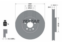 Bromsskiva PRO 92074003 Textar