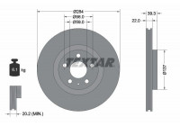 Bromsskiva PRO 92083203 Textar