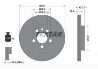Bromsskiva PRO 92088003 Textar
