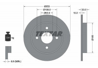 Bromsskiva PRO 92088403 Textar