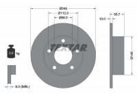 Bromsskiva PRO 92090803 Textar