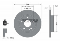 Bromsskiva PRO 92091203 Textar