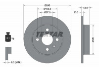 Bromsskiva PRO 92092003 Textar