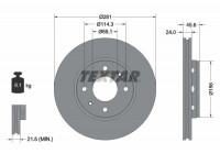 Bromsskiva PRO 92100403 Textar