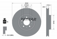 Bromsskiva PRO 92100603 Textar