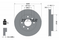 Bromsskiva PRO 92103903 Textar