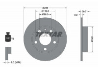 Bromsskiva PRO 92106203 Textar