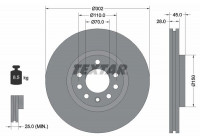 Bromsskiva PRO 92118303 Textar