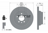 Bromsskiva PRO 92121903 Textar