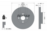 Bromsskiva PRO 92126003 Textar