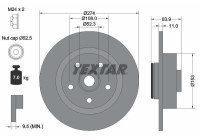 Bromsskiva PRO 92142203 Textar