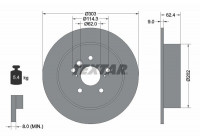 Bromsskiva PRO 92144103 Textar