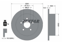 Bromsskiva PRO 92144203 Textar