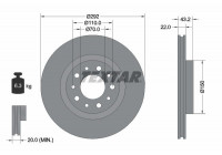 Bromsskiva PRO 92145303 Textar