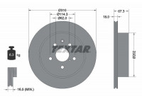 Bromsskiva PRO 92148003 Textar