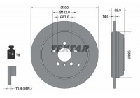 Bromsskiva PRO 92150803 Textar