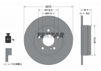 Bromsskiva PRO 92163103 Textar