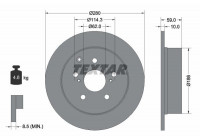 Bromsskiva PRO 92168103 Textar