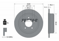 Bromsskiva PRO 92169403 Textar