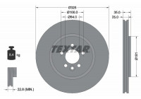 Bromsskiva PRO 92170303 Textar
