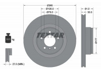 Bromsskiva PRO 92178403 Textar