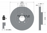 Bromsskiva PRO 92180703 Textar