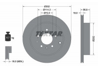 Bromsskiva PRO 92180903 Textar