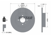 Bromsskiva PRO 92181203 Textar