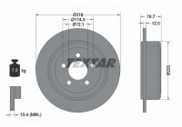 Bromsskiva PRO 92202703 Textar