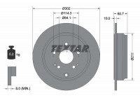 Bromsskiva PRO 92227203 Textar