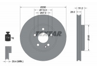 Bromsskiva PRO 92241603 Textar