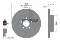 Bromsskiva PRO 92241903 Textar