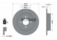 Bromsskiva PRO 92242203 Textar