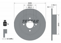 Bromsskiva PRO 92242303 Textar