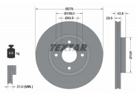 Bromsskiva PRO 92303203 Textar