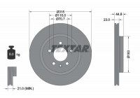 Bromsskiva PRO 92305603 Textar