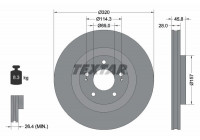 Bromsskiva PRO 92306503 Textar