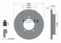 Bromsskiva PRO 92314103 Textar