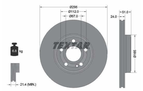 Bromsskiva PRO+ 92323505 Textar