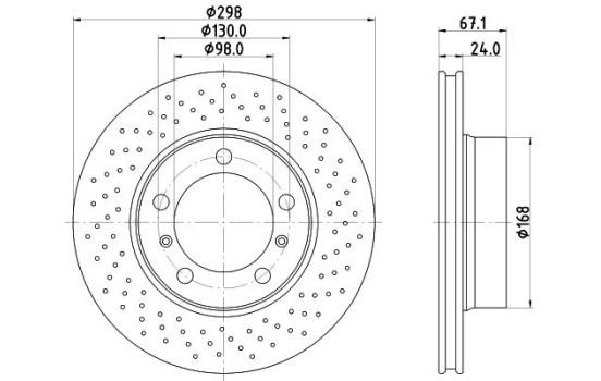 Bromsskiva PRO HC 8DD 355 126-881 Hella