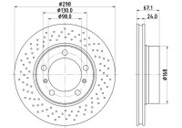 Bromsskiva PRO HC 8DD 355 126-891 Hella