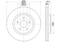 Bromsskiva PRO High Carbon 8DD 355 122-411 Hella