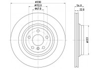 Bromsskiva PRO High Carbon 8DD 355 122-561 Hella