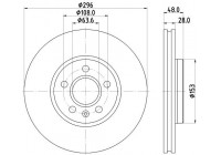 Bromsskiva PRO High Carbon 8DD 355 125-481 Hella