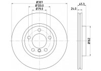 Bromsskiva PRO High Carbon 8DD 355 126-291 Hella