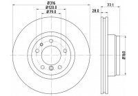 Bromsskiva PRO High Carbon 8DD 355 127-161 Hella