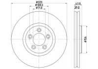Bromsskiva PRO High Carbon 8DD 355 128-691 Hella