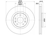 Bromsskiva PRO High Carbon 8DD 355 129-111 Hella