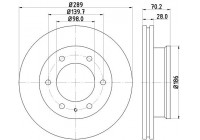 Bromsskiva PRO High Carbon 8DD 355 129-181 Hella