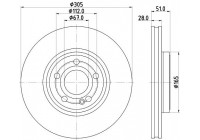 Bromsskiva PRO High Carbon 8DD 355 133-371 Hella